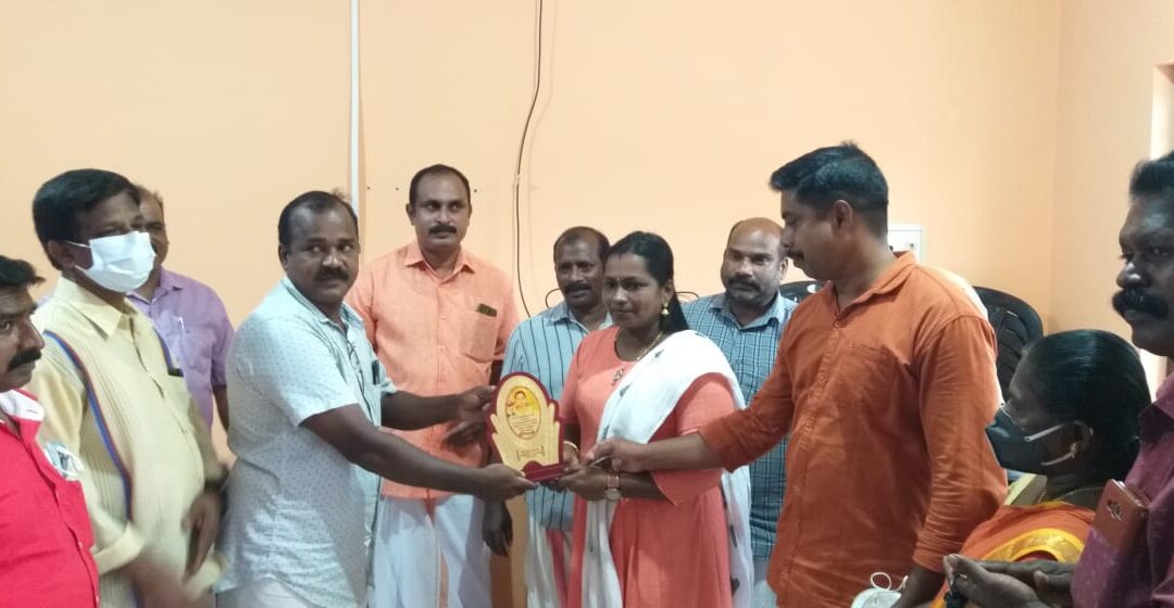 കെഎഎസ് പരീക്ഷയിൽ ഉന്നത വിജയം ബിജിമോൾക്ക് നവഭാവന ചാരിറ്റബിൾ സൊസൈറ്റിയുടെ ആദരം