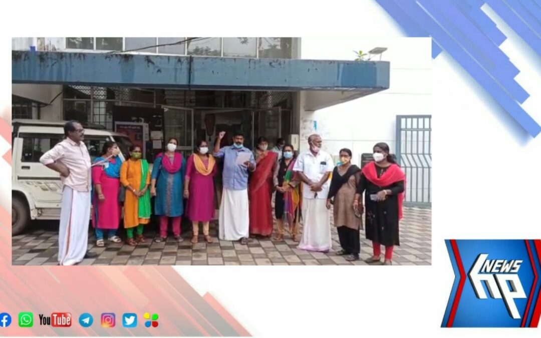 വർക്കല നഗരസഭയിൽ ബിജെപി കൗൺസിലർമാരുടെ പ്രതിഷേധം