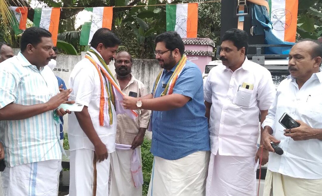 യു.ഡി.എഫ് സ്ഥാനാര്‍ത്ഥി കോരാണി ഷിബുവിന്റെ തെരെഞ്ഞെടുപ്പ്  പര്യടനം ആരംഭിച്ചു