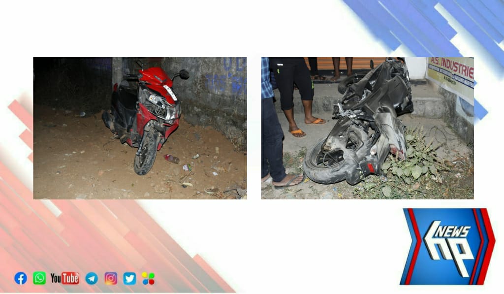 അവനവഞ്ചേരിയിൽ ബൈക്കും സ്കൂട്ടറും കൂട്ടിയിടിച്ച് അപകടം