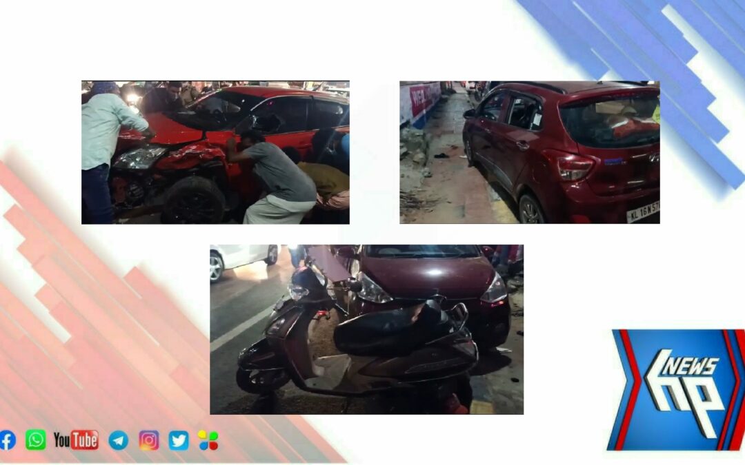 ആറ്റിങ്ങൽ മൂന്നുമുക്കിൽ വാഹനാപകടം