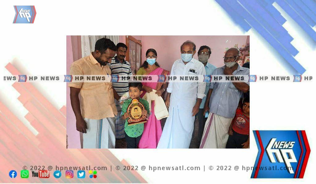 മാസ്റ്റർ സയാൻ  മുഹമ്മദിനെ ആദരിച്ചു