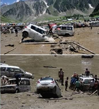 അമര്‍നാഥിൽ മേഘവിസ്ഫോടനം