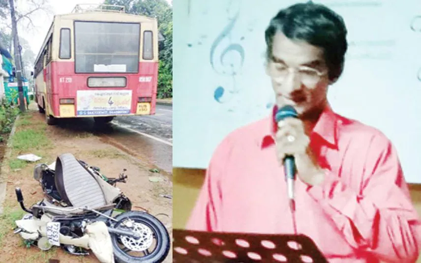 ബസിടിച്ചത് മറിഞ്ഞുവീണ സ്‌കൂട്ടറില്‍; യാത്രക്കാരന് ദാരുണാന്ത്യം