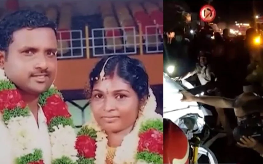 കൊല്ലത്ത് വാഹനാപകടത്തിൽ ദമ്പതിമാർ മരിച്ചു;മകൾ ഗുരുതരാവസ്ഥയിൽ
