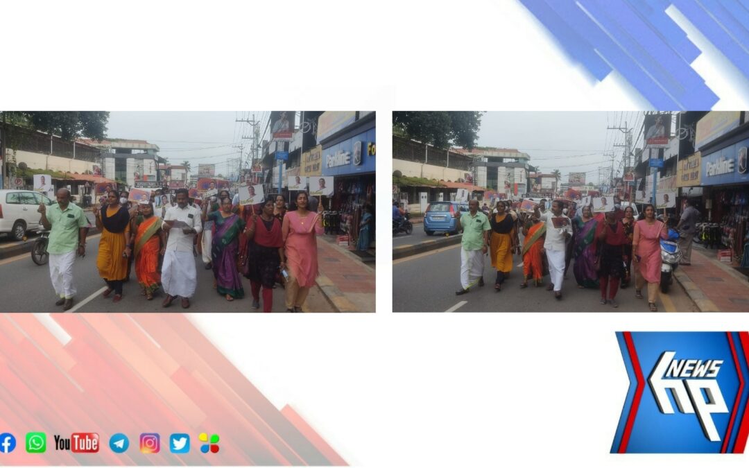 ഇന്ത്യൻ പ്രസിഡന്റായി ദ്രൗപതി മുർമു തിരഞ്ഞെടുത്തതിൽ ബി.ജെ.പി. ആറ്റിങ്ങിലിൽ ആഹ്ളാദ പ്രകടനം നടത്തി