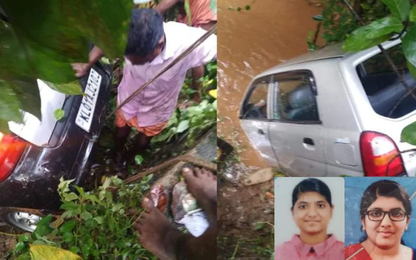 പത്തനംതിട്ടയിൽ കാര്‍ തോട്ടിലേയ്ക്കു മറിഞ്ഞ് മൂന്നുപേര്‍ മരിച്ചു