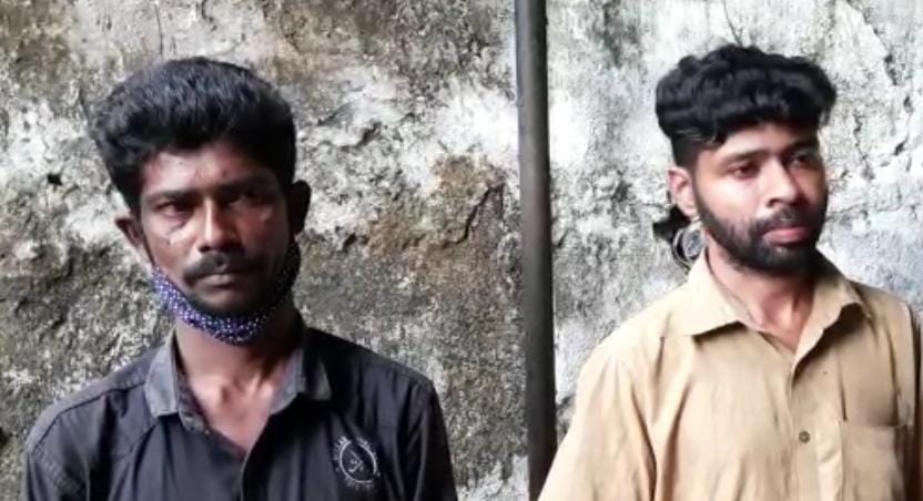 വാട്ടർ അതോറിറ്റിയുടെ മാൻഹോൾ അടപ്പുകൾ മോഷ്ടിച്ച രണ്ടുപേർ പിടിയിൽ