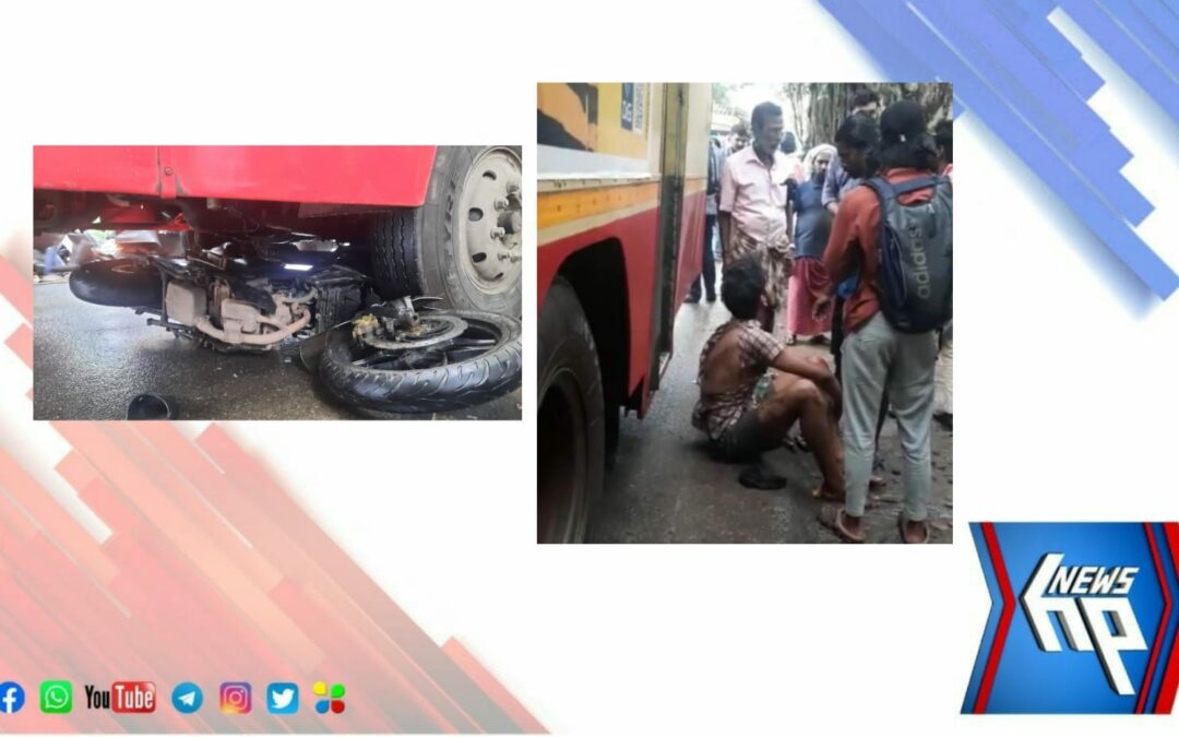 പള്ളിപ്പുറത്ത് വാഹനാപകടം; യുവാവ് അത്ഭുതകരമായി രക്ഷപ്പെട്ടു