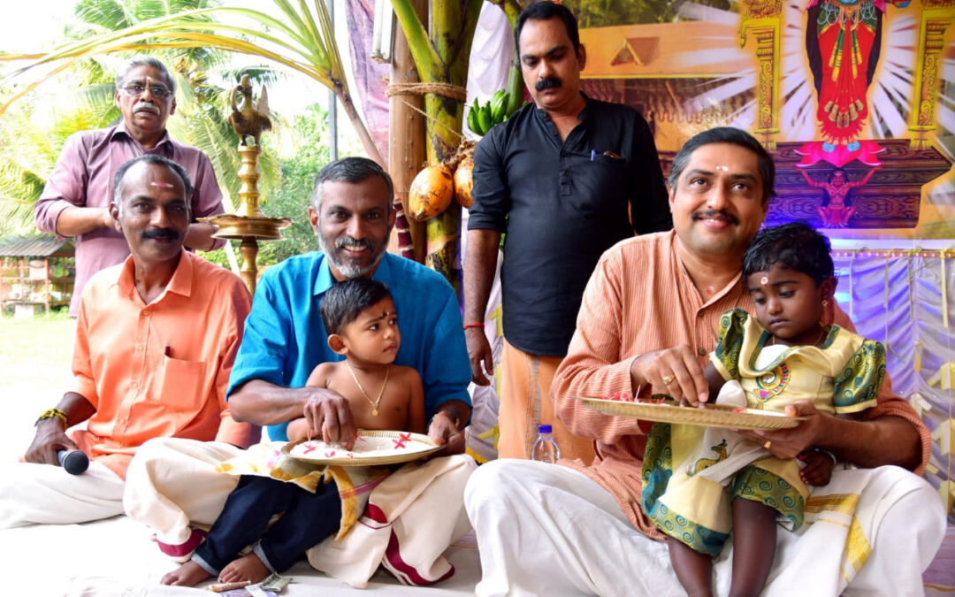തെങ്ങുംവിള ക്ഷേത്രത്തിൽ കുരുന്നുകൾ ആദ്യാക്ഷരം കുറിച്ചു