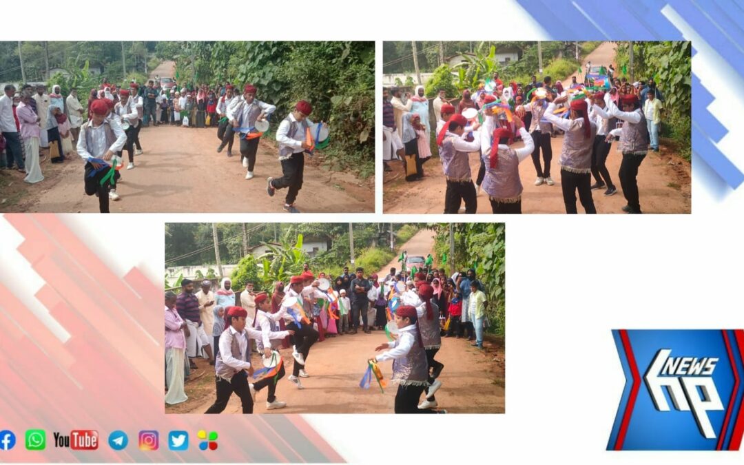നബിദിന റാലിക്ക് ഗംഭീര സ്വീകരണമൊരുക്കി കല്ലിൻമൂട് വാർഡ് സമിതി