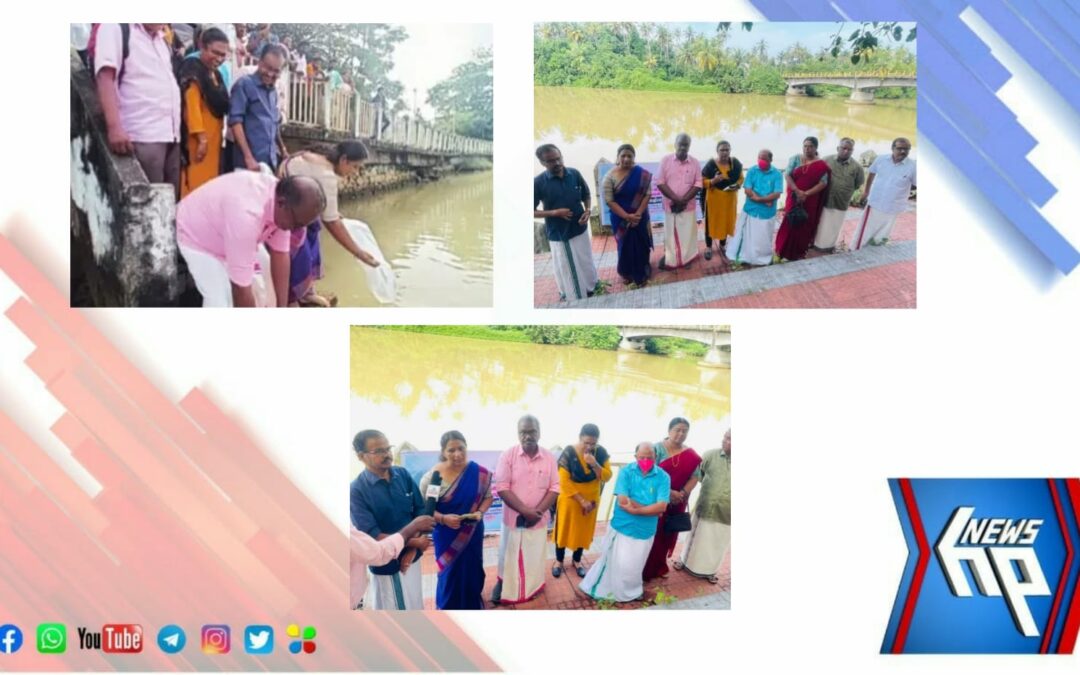 മത്സ്യവിത്ത് നിക്ഷേപം പദ്ധതിയുടെ ഭാഗമായി ചിറയിൻകീഴ് പുളിമൂട്ട് കടവിൽ മത്സ്യകുഞ്ഞുങ്ങളെ നിക്ഷേപിച്ചു
