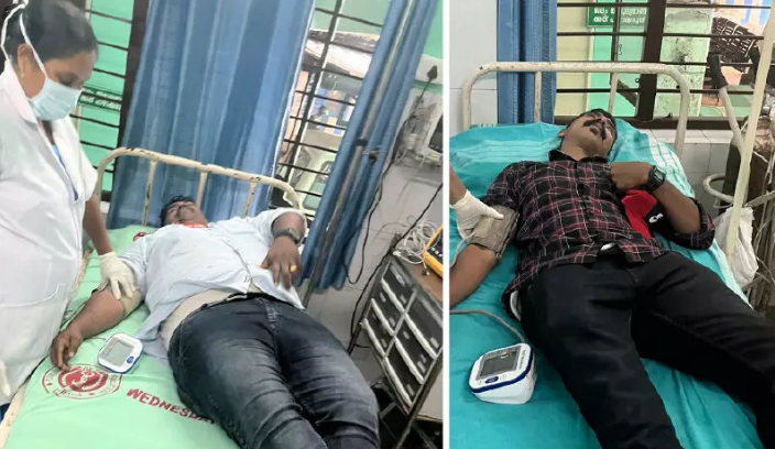 ആം​ബു​ല​ൻ​സ് ജീ​വ​ന​ക്കാ​ർ​ക്ക് നേ​രെ ആ​ക്ര​മ​ണം