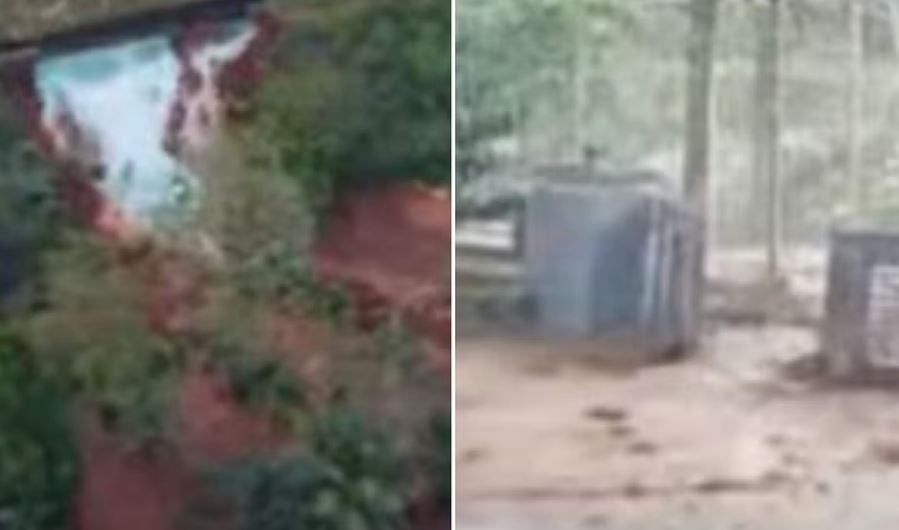 മൂവാറ്റുപുഴയില്‍ കനാല്‍ 15 അടി താഴ്ചയിലേക്ക് ഇടിഞ്ഞു വീണു; കാര്‍ യാത്രക്കാര്‍ രക്ഷപ്പെട്ടത് തലനാരിഴയ്ക്ക്