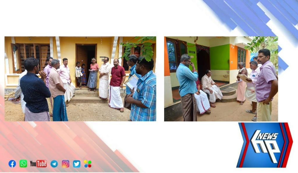 ഭവന സന്ദർശന പരിപാടിയ്ക്ക് നേതൃത്വം നൽകി ജില്ലാ കമ്മറ്റി അംഗം അഡ്വ. ബി സത്യൻ