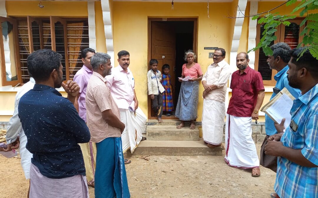 സി.പി ഐ എം നേതൃത്വത്തിൽ കരവാരം പഞ്ചായത്തിൽ  നെല്ലികുന്ന് കോളനിയിലെ  ഗൃഹസന്ദർശന പരിപാടി