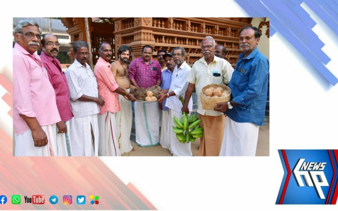അന്നദാനത്തിനായി തെങ്ങുംവിള ക്ഷേത്രം ധാന്യങ്ങൾ ശേഖരിക്കുന്നു