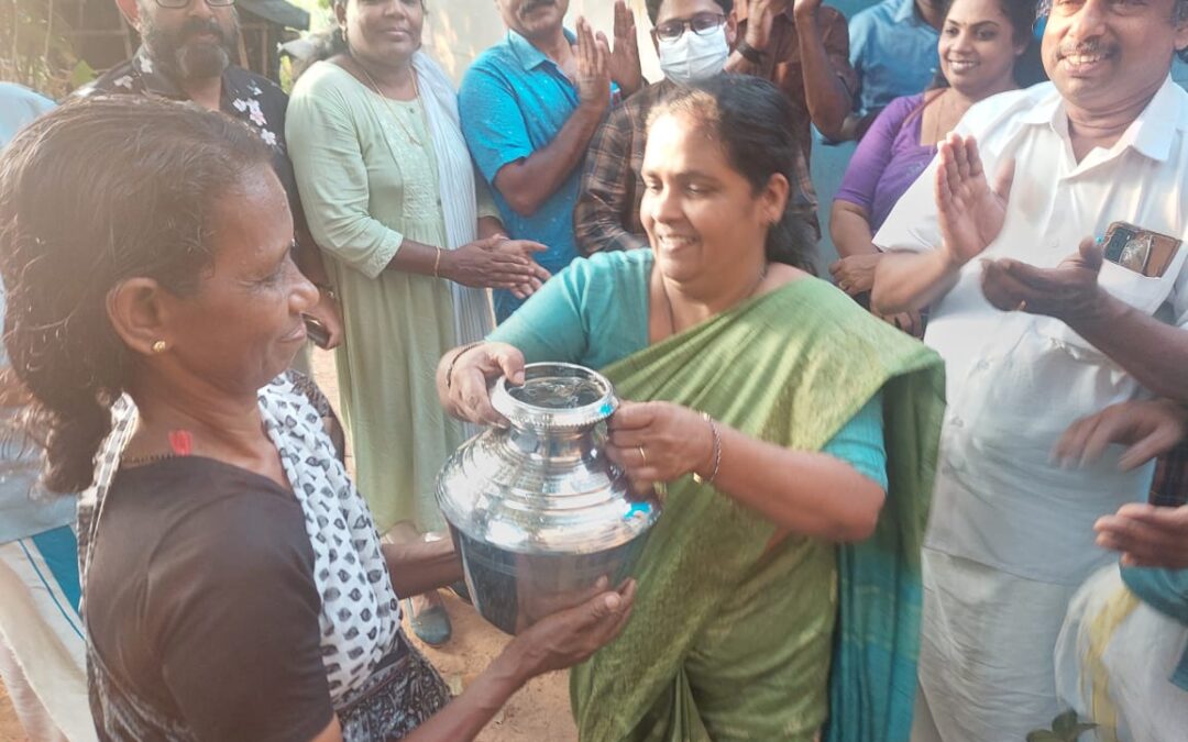കുടിവെള്ള പദ്ധതിയുടെ ഉദ്ഘാടനം നിർവഹിച്ച് എം എൽ എ