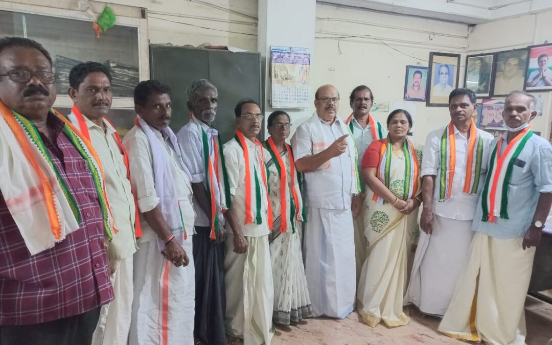 ഐ. എൻ. റ്റി. യു. സി ദേശീയ സമ്മേളനത്തിൽ പങ്കെടുക്കുവാൻ തിരഞ്ഞെടുക്കപ്പെട്ടവർക്ക് സ്വീകരണ സമ്മേളനമൊരുക്കി