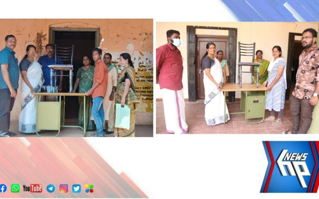 ജനകീയസൂത്രണ പദ്ധതി പ്രകാരം സ്കൂളുകളിൽ മേശ, കസേരയുടെ വിതരണോദ്ഘാടനം നടന്നു