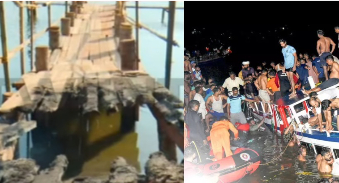 മുന്നറിയിപ്പ് അവഗണിച്ച് സർവീസ്; അപകടത്തിന് ശേഷം രോക്ഷാകുലരായ നാട്ടുകാർ ബോട്ട് ജെട്ടി പാലം കത്തിച്ചു