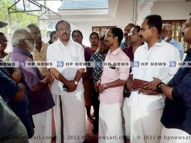 വക്കം റെയിൽവേ മേൽപ്പാലം കേന്ദ്ര മന്ത്രി വി മുരളീധരൻ സന്ദർശനം നടത്തി