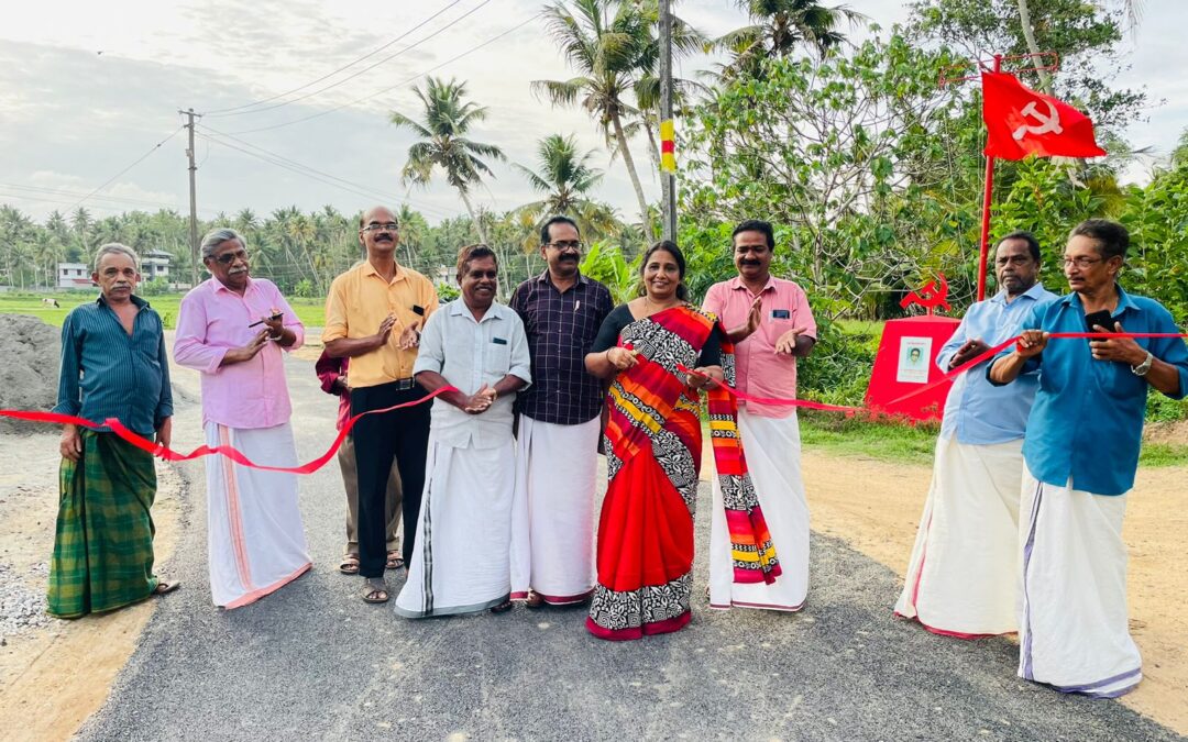 ശിവ കൃഷ്ണപുരം- തെങ്ങും വിളക്ഷേത്രം റോഡിന്റെ ഉദ്ഘാടനം നടന്നു