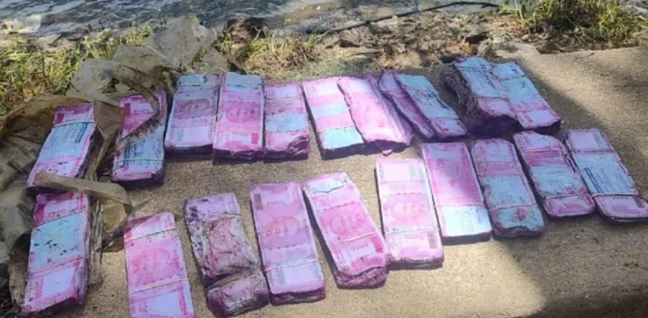 മീന്‍ പിടിക്കാന്‍ വല എറിഞ്ഞു: കിട്ടിയത് 40 ലക്ഷത്തിന്റെ 2000 രൂപാ നോട്ടുകള്‍