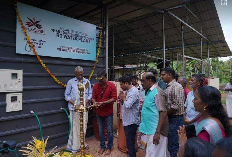 കുട്ടനാട്ടിലെ കുടിവെള്ള ക്ഷാമത്തിന് പരിഹാരവുമായി മോഹൻലാൽ; ശുദ്ധജല പ്ലാന്റ് സ്ഥാപിച്ചു