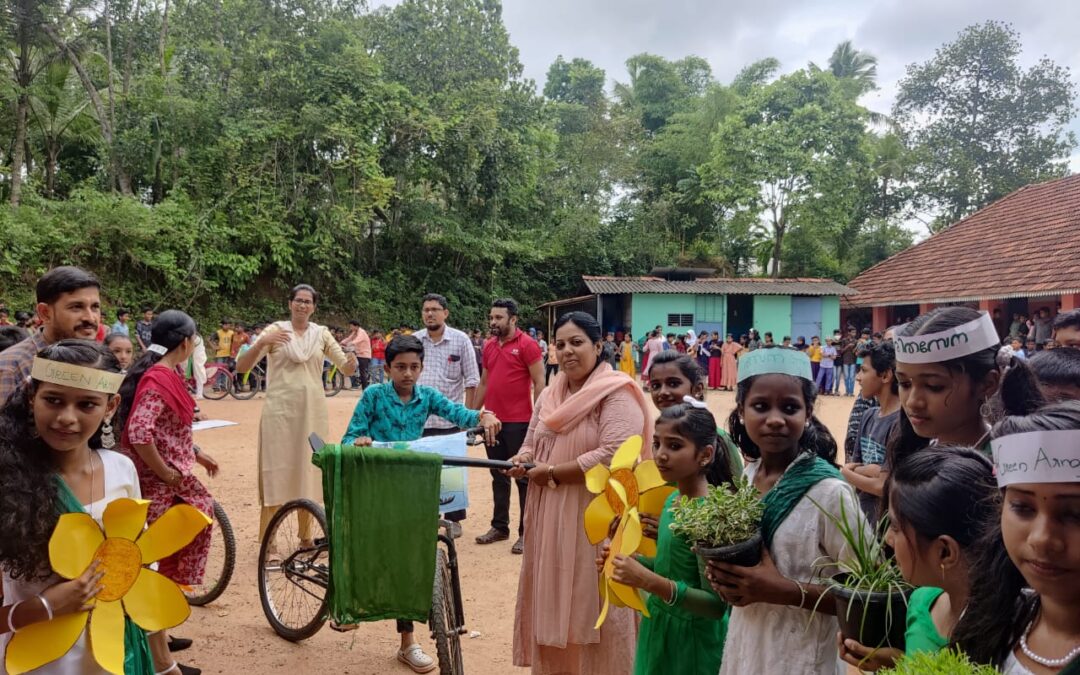 പ്ലാസ്റ്റിക്കിനെതിരായി ഫ്ലാഷ് മോബ്  സംഘടിപ്പിച്ച് വിദ്യാർഥികൾ