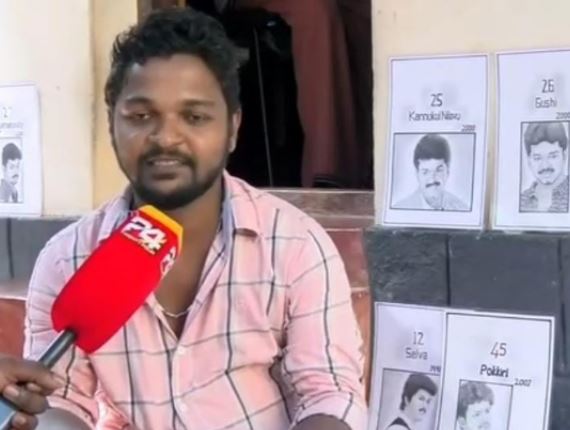 ഇളയ ദളപതിയോടുള്ള കടുത്ത ആരാധന; വിജയ് കഥാപാത്രങ്ങളെ ക്യാൻവാസിലാക്കി ബൈജു