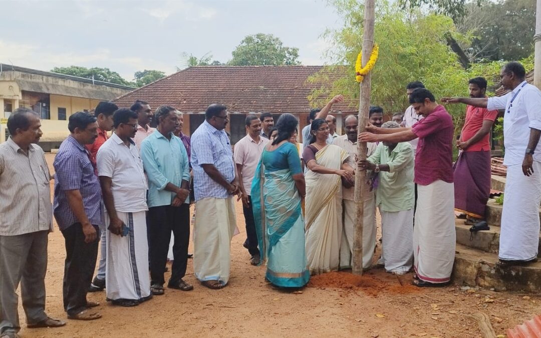 കലോത്സവ പന്തലിന് കാൽനാട്ടി