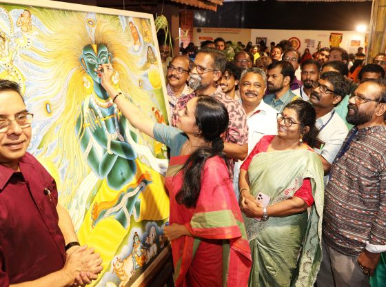 ശ്യാമമാധവത്തിന് വരയിലൂടെ പുതുജീവന്‍; ചുമര്‍ച്ചിത്രത്തിന്റെ മിഴിതുറന്ന് കേരളീയം