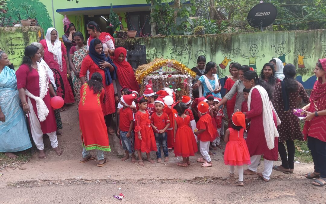കല്ലിൻമൂട് അങ്കണവാടിയിൽ സംഘടിപ്പിച്ച ക്രിസ്തുമസ് ആഘോഷം ഗംഭീരമായി