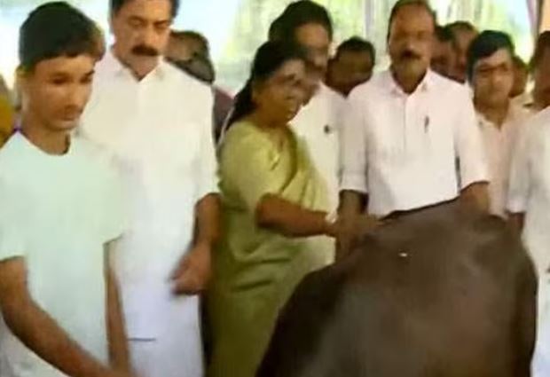 കുട്ടിക്കര്‍ഷകര്‍ക്ക് സഹായവുമായി സര്‍ക്കാര്‍; അഞ്ചു പശുക്കളെ നല്‍കും; മന്ത്രിമാര്‍ മാത്യുവിന്റെ വീട്ടിലെത്തി