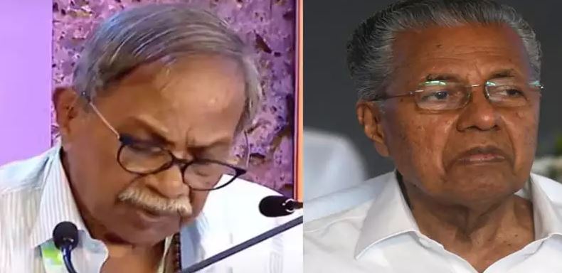 തെറ്റുപറ്റിയാല്‍ സമ്മതിക്കുന്ന ഒരുമഹാരഥനും ഇവിടെയില്ല; പിണറായിയെ വേദിയിലിരുത്തി രാഷ്ട്രീയ വിമര്‍ശനവുമായി എംടി