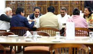 എം.പിമാരെ ഞെട്ടിച്ച് മോദി വക ഉച്ചഭക്ഷണ ‘ശിക്ഷ’
