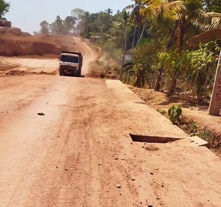 പുതിയ ദേശീയപാത നിർമാണ മേഖലയിൽ പൊടി ശല്യം രൂക്ഷം; ജനം ദുരിതത്തിൽ