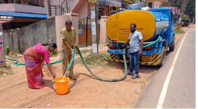 ആറ്റിങ്ങൽ നഗരത്തിൽ കുടിവെള്ള വിതരണം ആരംഭിച്ചു