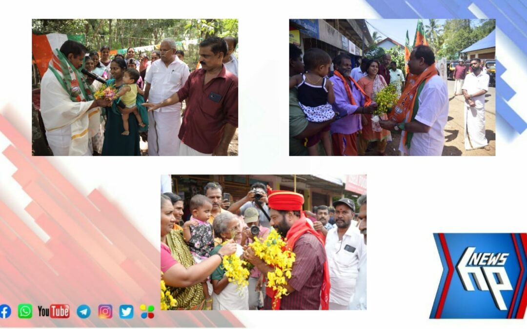 വിഷുക്കാലത്ത് സ്ഥാനാർത്ഥിപര്യടന കേന്ദ്രങ്ങളിലും കണിക്കൊന്ന പൂക്കൾ നിറയുന്നു
