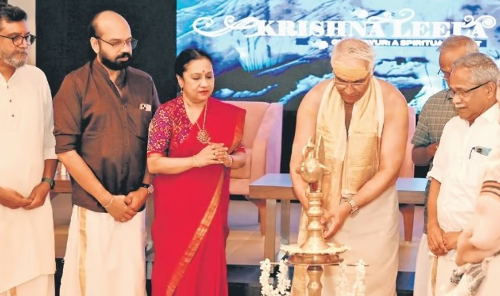 ‘നിര്‍മ്മാല്യത്തില്‍ തുടങ്ങി ശ്രീകോവില്‍ അടയ്ക്കുന്നത് വരെ, ഗുരുവായൂരിലെ ചടങ്ങുകളുടെ മനോഹര വിവരണം’; കൃഷ്ണലീല പ്രകാശനം ചെയ്തു