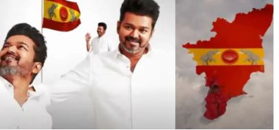 ‘ചുവപ്പും മഞ്ഞയും നിറം’; പാർട്ടിയുടെ പതാക അവതരിപ്പിച്ച് വിജയ്