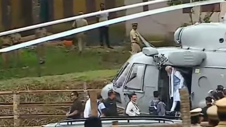 ഉരുള്‍ എടുത്ത ഭൂമിയില്‍ ഉള്ളുലഞ്ഞ് പ്രധാനമന്ത്രി; ഒപ്പം ഗവര്‍ണറും മുഖ്യമന്ത്രിയും സുരേഷ് ഗോപിയും