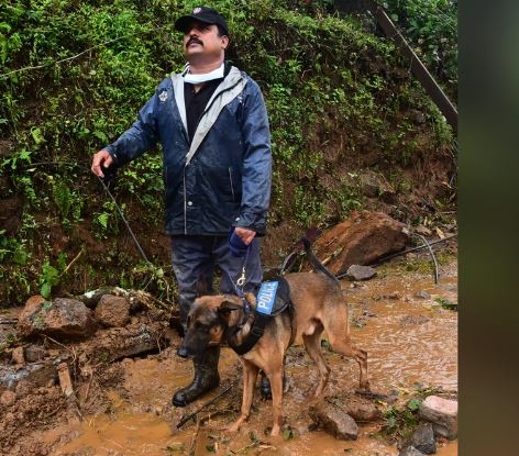 ദുരന്തഭൂമിയില്‍ മൃതദേഹം കണ്ടെത്താന്‍ ആറു നായകള്‍
