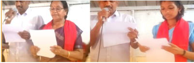 കരവാരം ഗ്രാമ പഞ്ചായത്തിലെ ഉപതെരഞ്ഞെടുപ്പിൽ വിജയിച്ച സ്‌ഥാനാർത്ഥികൾ സത്യപ്രതിജ്ഞ ചെയ്തു