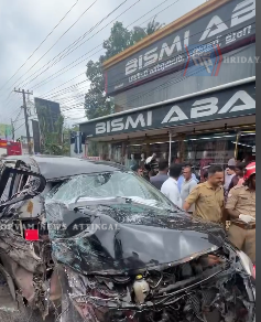 ആലംകോട് കാറും ബസും കൂട്ടിയിടിച്ച് കാർ യാത്രികന് പരിക്ക്