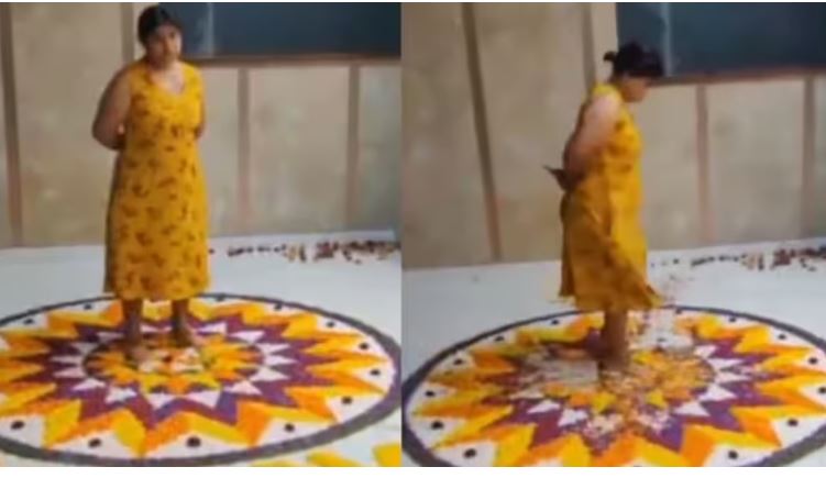 ബം​ഗളൂരു അപ്പാർട്ട്മെന്റിൽ ഓണപ്പൂക്കളം ചവിട്ടി നശിപ്പിച്ചു, ഭീഷണി; മലയാളി യുവതിക്കെതിരെ കേസ്