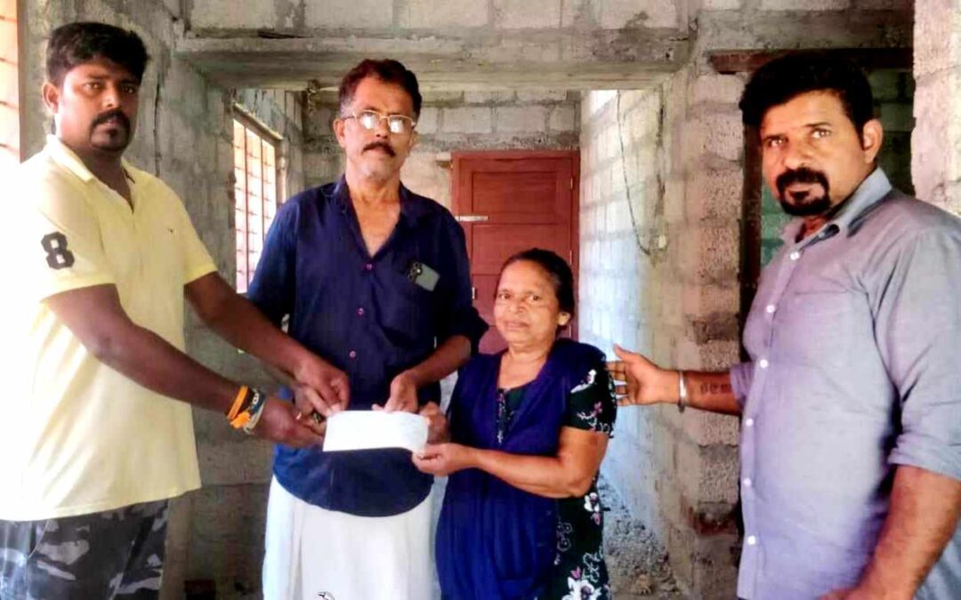 ഛത്രപതി കൂട്ടായ്മ ഭവനനിർമ്മാണ സഹായ ധനം കൈമാറി