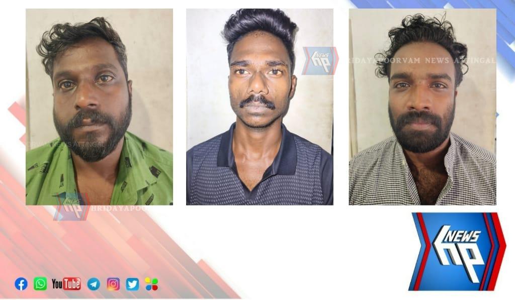 മയക്കു മരുന്ന് ശൃംഖലയിലെ 3 പേരെ വർക്കല പൊലീസ് പിടികൂടി