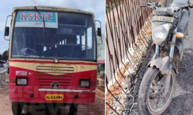 പള്ളിപ്പുറം മുഴുത്തിരിയാവട്ടത്ത് കെഎസ്‍ആര്‍ടിസി ബസ്സും ബൈക്കും കൂട്ടിയിടിച്ച് യുവാവ് മരിച്ചു